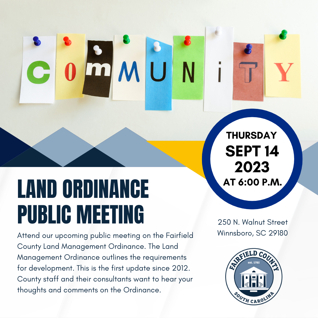 Image for Land Ordinance Update Public Meeting