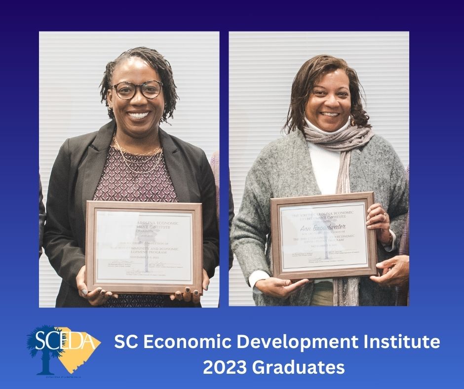 Featured image for Williams and Broadwater Graduate from SC Economic Development Institute